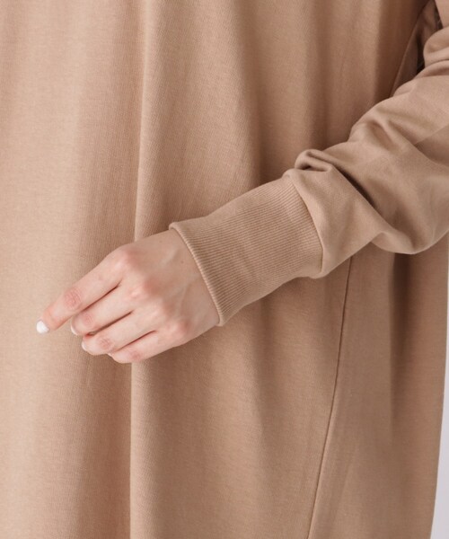 BASECONTROL(ベースコントロール)の「◆【WEB限定】ミニ裏毛パーカーワンピース(ワンピース・レディース・ブラック/ベージュ/グレー/カーキ・99)」の5枚目の写真