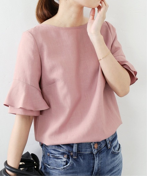 La TOTALITE(ラトータリテ)の「《追加2》ラッフルスリーブブラウス【手洗い可能】◆(シャツ/ブラウス・レディース・ブラウン/ピンク/ブラック系その他/ホワイト系その他・FREE)」の19枚目の写真