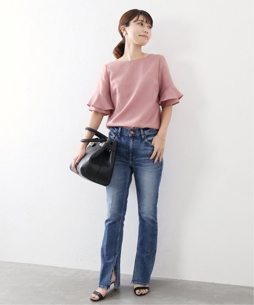 La TOTALITE(ラトータリテ)の「《追加2》ラッフルスリーブブラウス【手洗い可能】◆(シャツ/ブラウス・レディース・ブラウン/ピンク/ブラック系その他/ホワイト系その他・FREE)」の10枚目の写真