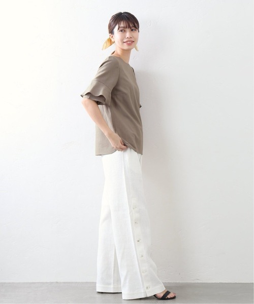 La TOTALITE(ラトータリテ)の「《追加2》ラッフルスリーブブラウス【手洗い可能】◆(シャツ/ブラウス・レディース・ブラウン/ピンク/ブラック系その他/ホワイト系その他・FREE)」の18枚目の写真