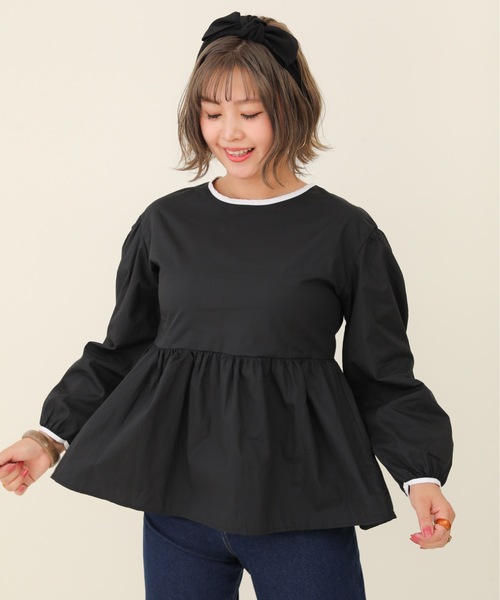 sakishimatokyo（サキシマトーキョー）の「【ZOZO限定】サキシマamp「切替フレアブラウス」（シャツ/ブラウス・レディース・ホワイト/ブラック・FREE）」の9枚目の写真