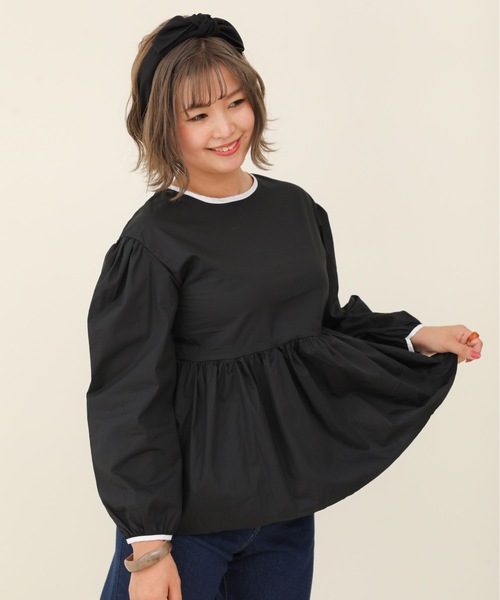 sakishimatokyo（サキシマトーキョー）の「【ZOZO限定】サキシマamp「切替フレアブラウス」（シャツ/ブラウス・レディース・ホワイト/ブラック・FREE）」の10枚目の写真