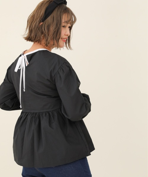 sakishimatokyo（サキシマトーキョー）の「【ZOZO限定】サキシマamp「切替フレアブラウス」（シャツ/ブラウス・レディース・ホワイト/ブラック・FREE）」の12枚目の写真