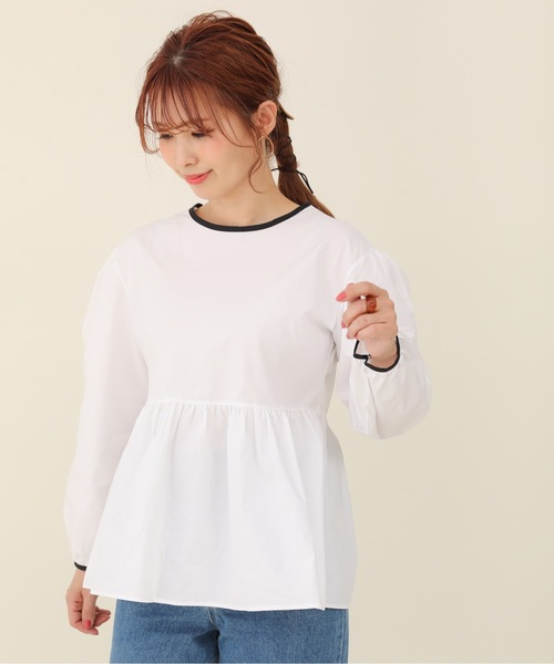 sakishimatokyo（サキシマトーキョー）の「【ZOZO限定】サキシマamp「切替フレアブラウス」（シャツ/ブラウス・レディース・ホワイト/ブラック・FREE）」の5枚目の写真