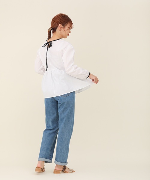 sakishimatokyo（サキシマトーキョー）の「【ZOZO限定】サキシマamp「切替フレアブラウス」（シャツ/ブラウス・レディース・ホワイト/ブラック・FREE）」の7枚目の写真