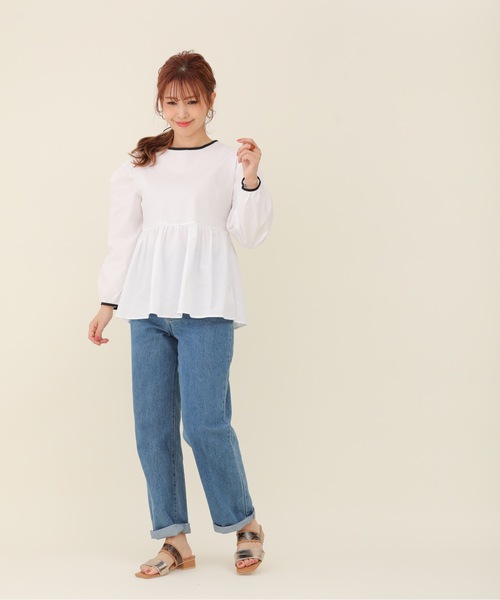 sakishimatokyo（サキシマトーキョー）の「【ZOZO限定】サキシマamp「切替フレアブラウス」（シャツ/ブラウス・レディース・ホワイト/ブラック・FREE）」の8枚目の写真