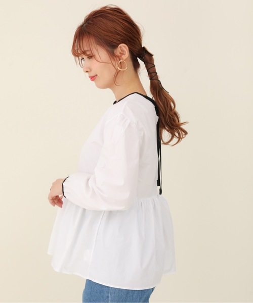 sakishimatokyo（サキシマトーキョー）の「【ZOZO限定】サキシマamp「切替フレアブラウス」（シャツ/ブラウス・レディース・ホワイト/ブラック・FREE）」の15枚目の写真