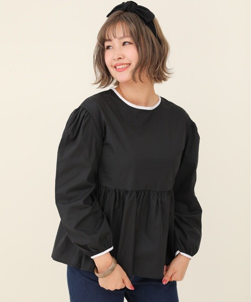 sakishimatokyo（サキシマトーキョー）の「【ZOZO限定】サキシマamp「切替フレアブラウス」（シャツ/ブラウス・レディース・ホワイト/ブラック・FREE）」の17枚目の写真