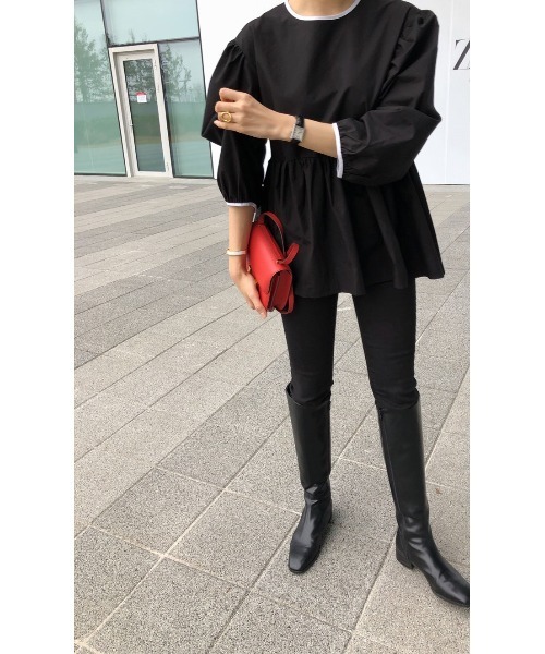 sakishimatokyo（サキシマトーキョー）の「【ZOZO限定】サキシマamp「切替フレアブラウス」（シャツ/ブラウス・レディース・ホワイト/ブラック・FREE）」の16枚目の写真