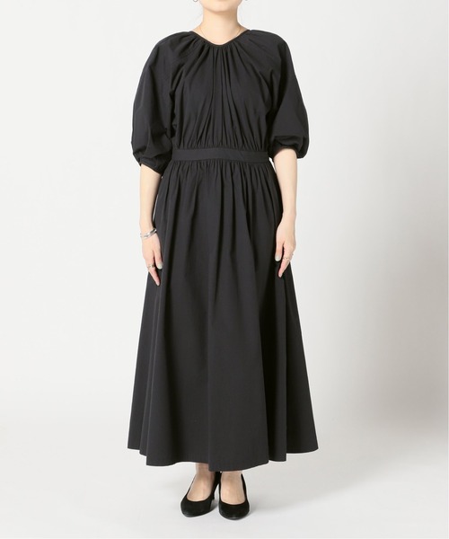 ワンピース BACK SCHOEN GATHER ONEPIECE.clane セール】BACK SCHOEN GATHER ONEPIECE（ワンピース）｜CLANE