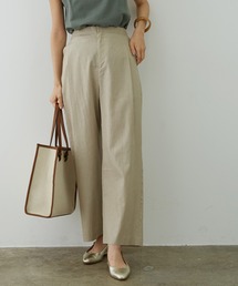 SALON adam et rope' | 【セットアップ対応】レーヨン麻ライトタックワイドパンツ(その他パンツ)