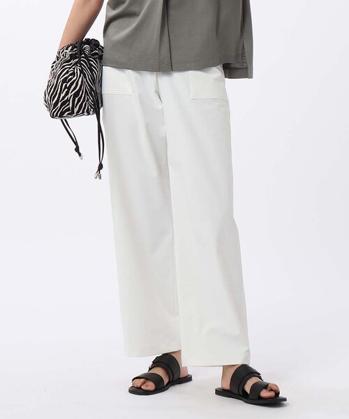 UNTITLED(アンタイトル)の「◆【洗える】スモーキードライ2WAYパンツ(その他パンツ・レディース・オリーブ/ホワイト系/ベージュ/グレー系・00/03/02/99/01)」の2枚目の写真