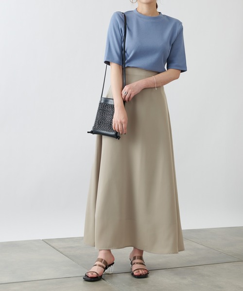 COLONY 2139（コロニートゥーワンスリーナイン）の「トロタッチフレアスカート（スカート・レディース・ミント/ブラック/グレイッシュベージュ・MEDIUM/LARGE）」の7枚目の写真
