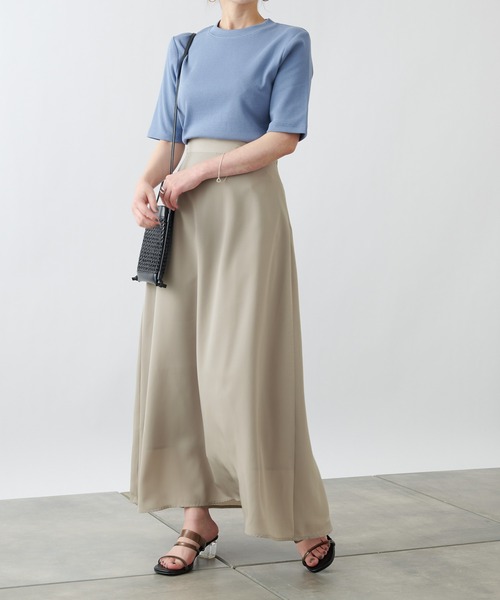 COLONY 2139（コロニートゥーワンスリーナイン）の「トロタッチフレアスカート（スカート・レディース・ミント/ブラック/グレイッシュベージュ・MEDIUM/LARGE）」の8枚目の写真