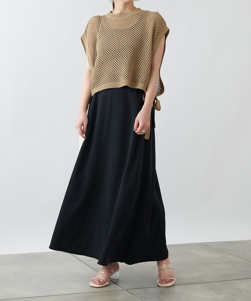 COLONY 2139（コロニートゥーワンスリーナイン）の「トロタッチフレアスカート（スカート・レディース・ミント/ブラック/グレイッシュベージュ・MEDIUM/LARGE）」の14枚目の写真