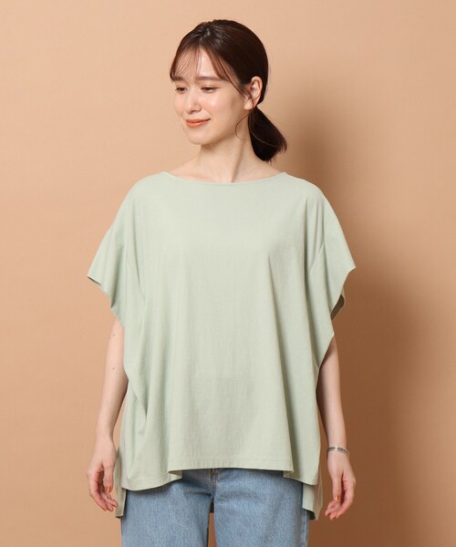 DRESSTERIOR(ドレステリア)の「◆タックドレープジャージプルオーバー(Tシャツ/カットソー・レディース・ダークグレー/ブルー/オフホワイト/ライトグリーン・38)」の7枚目の写真