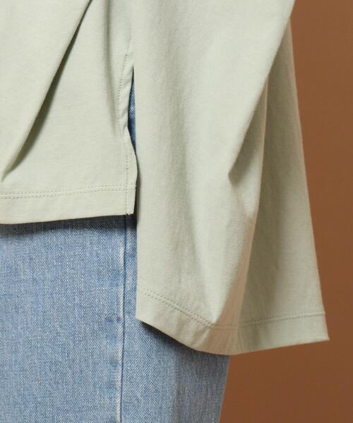 DRESSTERIOR(ドレステリア)の「◆タックドレープジャージプルオーバー(Tシャツ/カットソー・レディース・ダークグレー/ブルー/オフホワイト/ライトグリーン・38)」の12枚目の写真