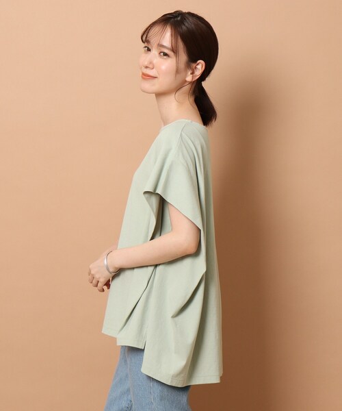 DRESSTERIOR(ドレステリア)の「◆タックドレープジャージプルオーバー(Tシャツ/カットソー・レディース・ダークグレー/ブルー/オフホワイト/ライトグリーン・38)」の17枚目の写真