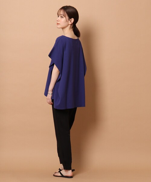 DRESSTERIOR(ドレステリア)の「◆タックドレープジャージプルオーバー(Tシャツ/カットソー・レディース・ダークグレー/ブルー/オフホワイト/ライトグリーン・38)」の21枚目の写真