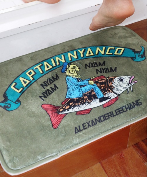 AlexanderLeeChang アレキサンダーリーチャン / CAPTAIN NYANCO BATH MAT キャプテン ニャンコ バスマット / AC052119