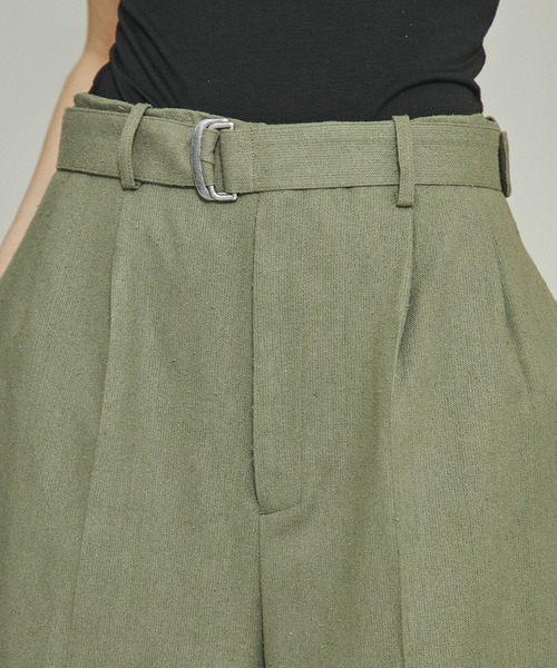 RITO（リト）の「【RITO(リト)】シルクスパンワイドパンツ（その他パンツ・レディース・ホワイト/カーキ・34/36）」の17枚目の写真