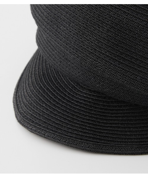 rienda（リエンダ）の「ペーパー変形キャスケット（キャップ・レディース・アイボリー/ブラック・FREE）」の3枚目の写真