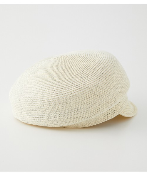 rienda（リエンダ）の「ペーパー変形キャスケット（キャップ・レディース・アイボリー/ブラック・FREE）」の15枚目の写真