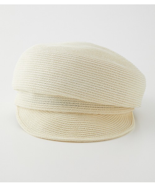 rienda（リエンダ）の「ペーパー変形キャスケット（キャップ・レディース・アイボリー/ブラック・FREE）」の11枚目の写真