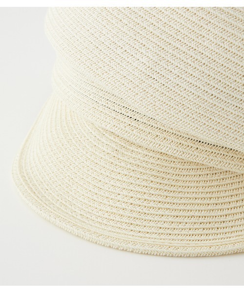 rienda（リエンダ）の「ペーパー変形キャスケット（キャップ・レディース・アイボリー/ブラック・FREE）」の17枚目の写真