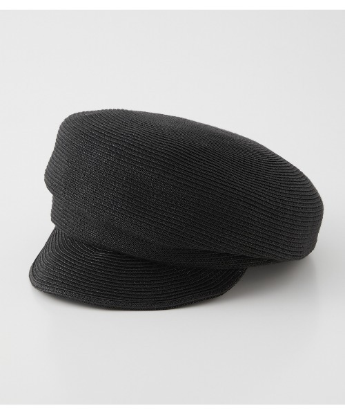 rienda（リエンダ）の「ペーパー変形キャスケット（キャップ・レディース・アイボリー/ブラック・FREE）」の4枚目の写真