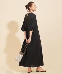 BEAUTY&YOUTH UNITED ARROWS | BY コットンボイルギャザーマキシ丈ワンピース -ウォッシャブル- ∴(ワンピース)