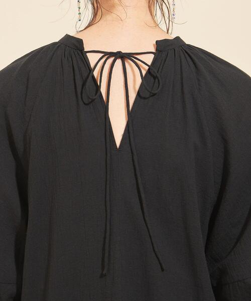 BEAUTY&YOUTH UNITED ARROWS（ビューティーアンドユースユナイテッドアローズ）の「BY コットンボイルギャザーマキシ丈ワンピース -ウォッシャブル- ∴（ワンピース・レディース・ピンク/ブラック・FREE）」の15枚目の写真