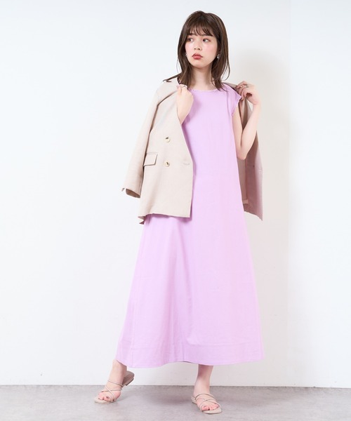 natural couture（ナチュラルクチュール）の「【WEB限定】綿麻フリンジテントラインワンピース（ワンピース・レディース・その他1/ブラウン/その他2/パープル・MEDIUM/LARGE）」の10枚目の写真