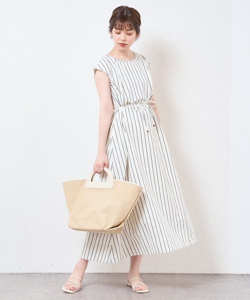 natural couture（ナチュラルクチュール）の「【WEB限定】綿麻フリンジテントラインワンピース（ワンピース・レディース・その他1/ブラウン/その他2/パープル・MEDIUM/LARGE）」の16枚目の写真