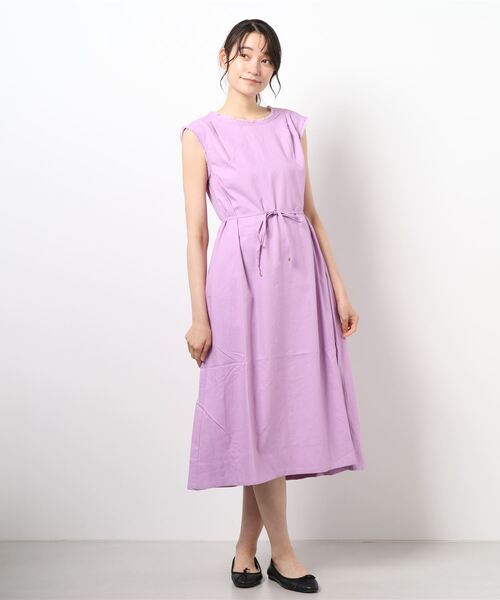 natural couture（ナチュラルクチュール）の「【WEB限定】綿麻フリンジテントラインワンピース（ワンピース・レディース・その他1/ブラウン/その他2/パープル・MEDIUM/LARGE）」の14枚目の写真