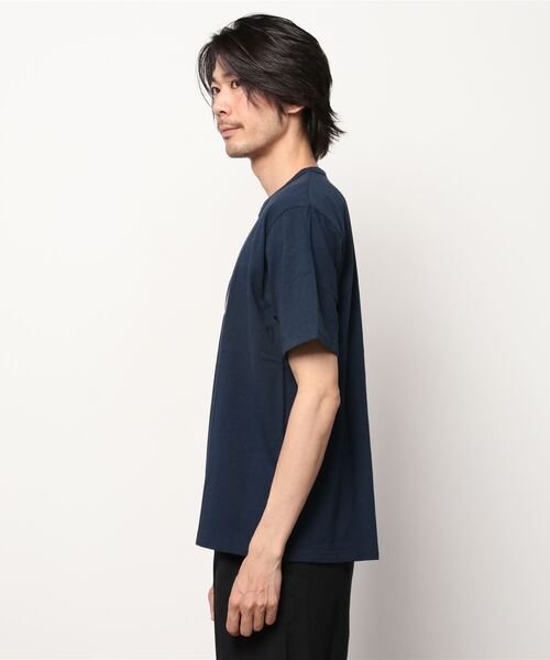 JAPAN BLUE JEANS（ジャパンブルージーンズ）の「コートジボワールコットン Tシャツ / BLUE プリント（Tシャツ/カットソー・メンズ・ネイビー/ホワイト・M/S/L/XL）」の11枚目の写真