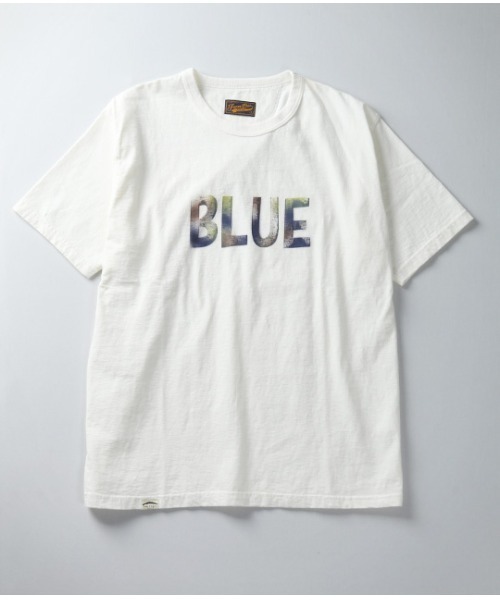 JAPAN BLUE JEANS（ジャパンブルージーンズ）の「コートジボワールコットン Tシャツ / BLUE プリント（Tシャツ/カットソー・メンズ・ネイビー/ホワイト・M/S/L/XL）」の5枚目の写真