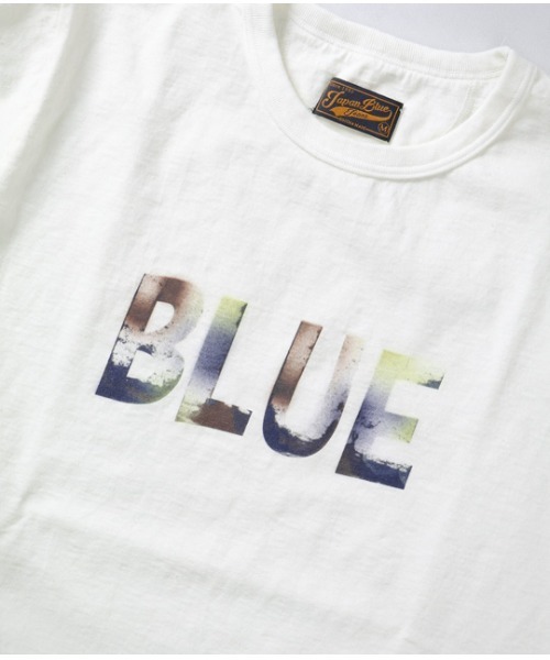 JAPAN BLUE JEANS（ジャパンブルージーンズ）の「コートジボワールコットン Tシャツ / BLUE プリント（Tシャツ/カットソー・メンズ・ネイビー/ホワイト・M/S/L/XL）」の6枚目の写真