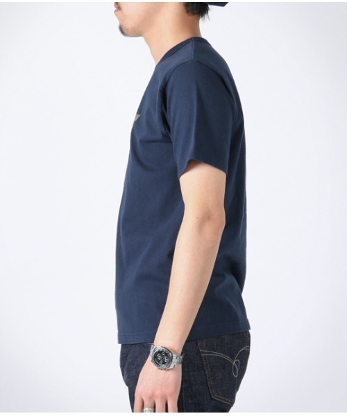 JAPAN BLUE JEANS（ジャパンブルージーンズ）の「コートジボワールコットン Tシャツ / BLUE プリント（Tシャツ/カットソー・メンズ・ネイビー/ホワイト・M/S/L/XL）」の7枚目の写真