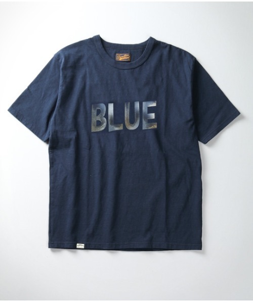 JAPAN BLUE JEANS（ジャパンブルージーンズ）の「コートジボワールコットン Tシャツ / BLUE プリント（Tシャツ/カットソー・メンズ・ネイビー/ホワイト・M/S/L/XL）」の9枚目の写真