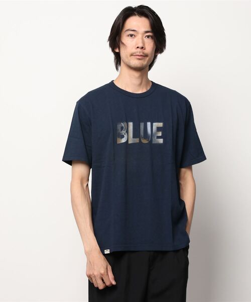 JAPAN BLUE JEANS（ジャパンブルージーンズ）の「コートジボワールコットン Tシャツ / BLUE プリント（Tシャツ/カットソー・メンズ・ネイビー/ホワイト・M/S/L/XL）」の13枚目の写真