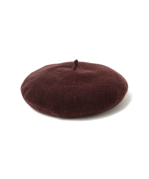 ROBERT MACKIE(ロバートマッキー)の「ROBERT MACKIE × BEAMS F / 別注 ウール ベレー帽(ハンチング/ベレー帽・メンズ・ブラック/ネイビー/ブラウン/グリーン/チャコールグレー・ONE SIZE)」の1枚目の写真