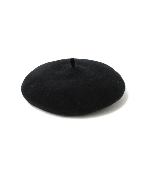 ROBERT MACKIE(ロバートマッキー)の「ROBERT MACKIE × BEAMS F / 別注 ウール ベレー帽(ハンチング/ベレー帽・メンズ・ブラック/ネイビー/ブラウン/グリーン/チャコールグレー・ONE SIZE)」の2枚目の写真