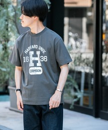 HARVARD プリントTシャツ Arch