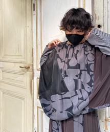 gomme | フラワーベースプリント　ギャザーブラウス(シャツ/ブラウス)