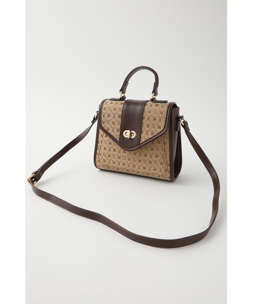 MOUSSY（マウジー）の「EA MONOGRAM MINI SHOULDER バッグ（ショルダーバッグ・レディース・ボルドー/ベージュ/ブラウン・FREE）」の22枚目の写真