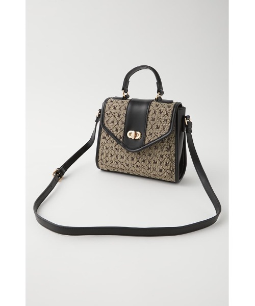 MOUSSY（マウジー）の「EA MONOGRAM MINI SHOULDER バッグ（ショルダーバッグ・レディース・ボルドー/ベージュ/ブラウン・FREE）」の6枚目の写真