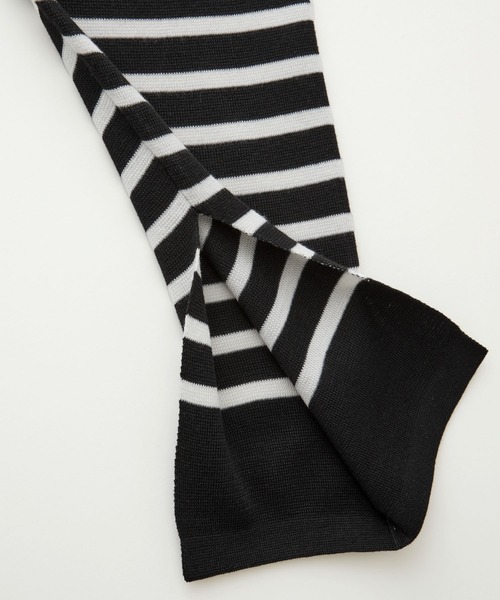 BONLECILL（ボンルシール）の「ミラノリブ パネルボーダー ニットプルオーバー（ニット/セーター・レディース・ブラック系その他/ブラウン系その他/ベージュ系その他/ブルー系その他/ネイビー系・FREE）」の9枚目の写真