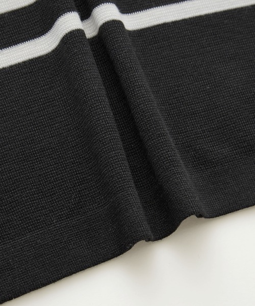 BONLECILL（ボンルシール）の「ミラノリブ パネルボーダー ニットプルオーバー（ニット/セーター・レディース・ブラック系その他/ブラウン系その他/ベージュ系その他/ブルー系その他/ネイビー系・FREE）」の10枚目の写真