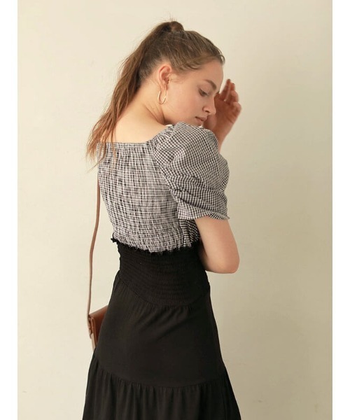 ACYM（アシーム）の「Cache couer feminine ブラウス（シャツ/ブラウス・レディース・ホワイト/ブラック/ブラックミックス・FREE）」の9枚目の写真